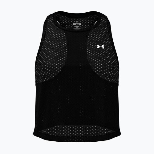 Women's training T-shirt Under Armour Tech Sport Mesh Crop Tank black/white