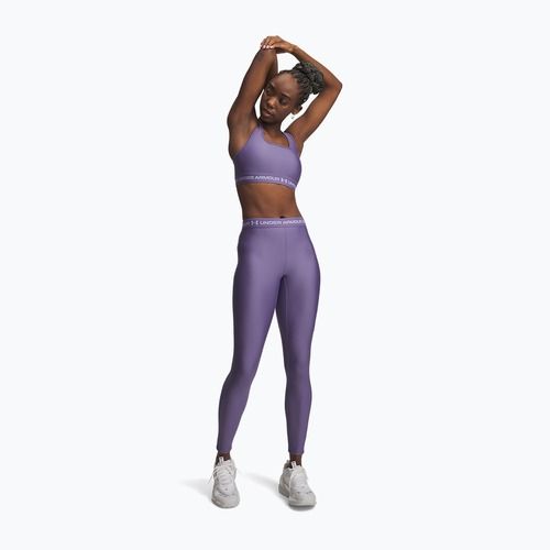 Women's training leggings Under Armour HeatGear purple luxe/purple crest