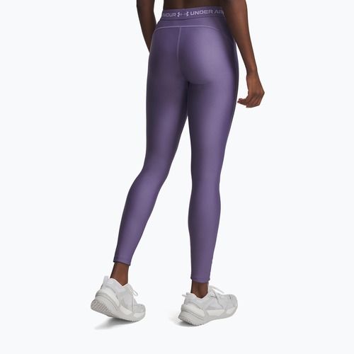 Women's training leggings Under Armour HeatGear purple luxe/purple crest