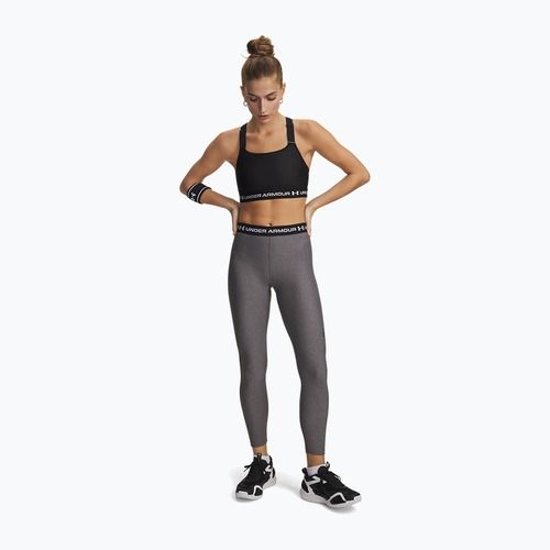 Women's training leggings Under Armour HeatGear charcoal light heather/black