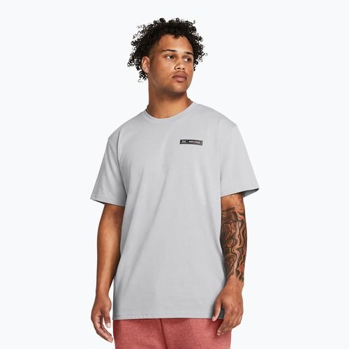 Men's T-shirt Under Armour HW Armour Label mod gray medium heather/black