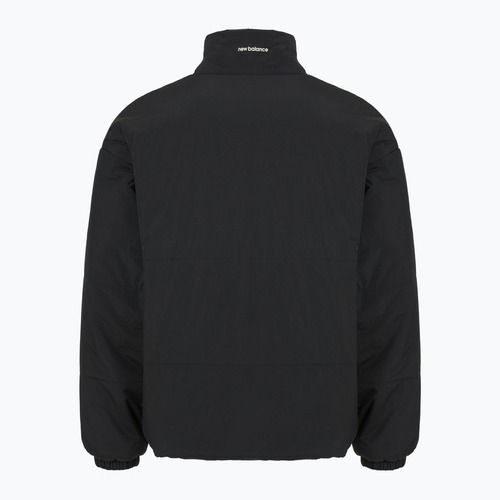Men's insulated jacket New Balance Hoops Puffer black