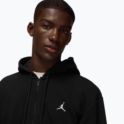 Men's sweatshirt Jordan Brooklyn Fleece Full Zip black/white
