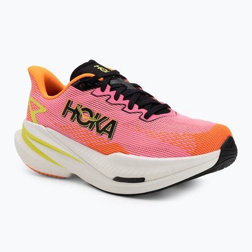 Women's running shoes Hoka Mach X 3 neon rose/neon tangerine