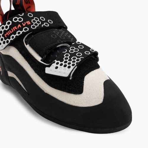 Women's climbing shoes La Sportiva Miura VS white/cherry tomato