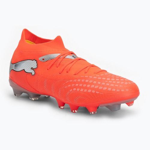 Football boots PUMA Future 9 Fusion FG/AG glowing red/puma white/puma black/puma silver