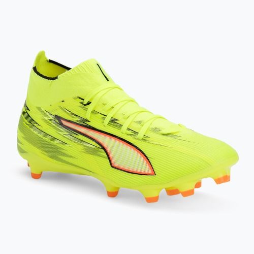 Football boots PUMA Ultra 6 Match + FG/AG yellow alert/puma black/glowing red/lime squeeze
