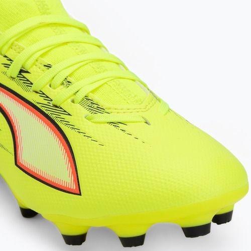 Children's football boots PUMA Ultra 6 Match FG/AG Jr yellow alert/puma black/glowing red/lime squeeze