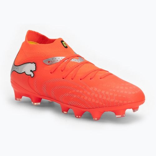 Children's football boots PUMA Future 9 Pro FG/AG Jr glowing red/puma white/puma black/puma silver