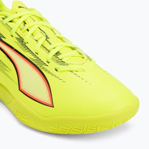 Children's football boots PUMA Ultra 6 Play IT Jr yellow alert/puma black/glowing red/lime squeeze