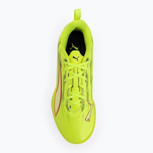 Children's football boots PUMA Ultra 6 Play TT Jr yellow alert/puma black/glowing red/lime squeeze