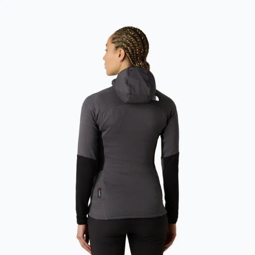 Women's sweatshirt The North Face Polartec Powergrid Stormgap Hoodie anthracite grey/bla