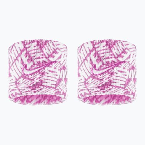 Wristbands Nike Dri-Fit Swoosh Classic Printed Wristbands 2 pcs. playful pink/white/white