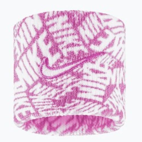 Wristbands Nike Dri-Fit Swoosh Classic Printed Wristbands 2 pcs. playful pink/white/white