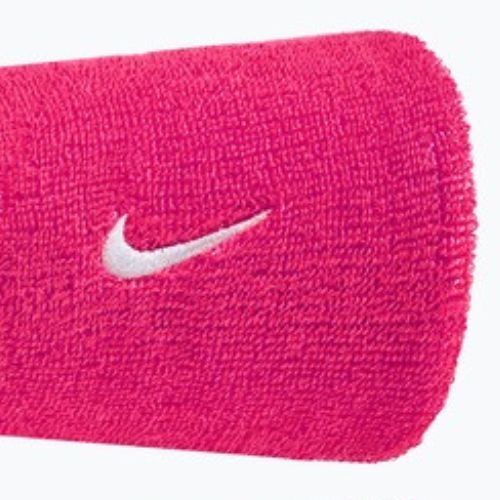 Wristbands Nike Swoosh Classic Doublewide Wristbands 2 pcs. vivid pink/white