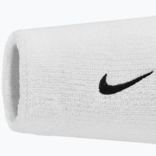Wristbands Nike Swoosh Classic Doublewide Wristbands 2 pcs. white/black