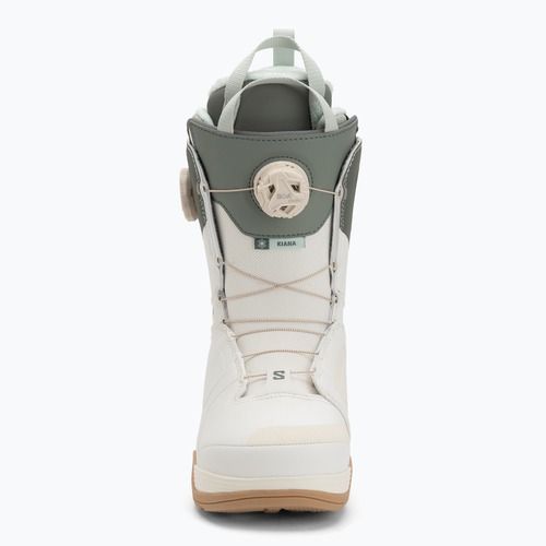 Women's snowboard boots Salomon Kiana Dual Boa W vanillaice/agave green/clearly aqua