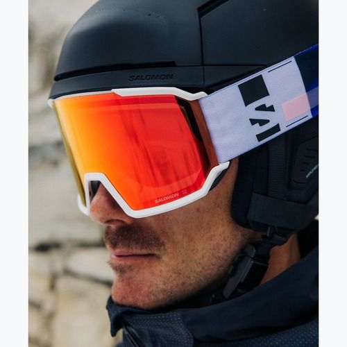 Ski goggles Salomon S/View 3 white/ml mid red