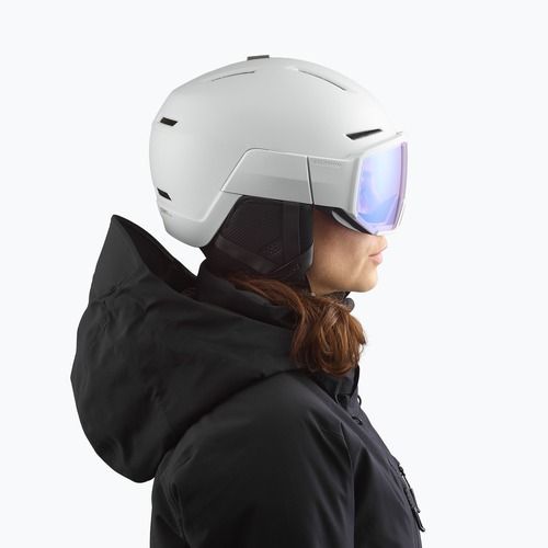 Ski helmet Salomon Osmo Pro Sigma Photo ice flow/sky blue