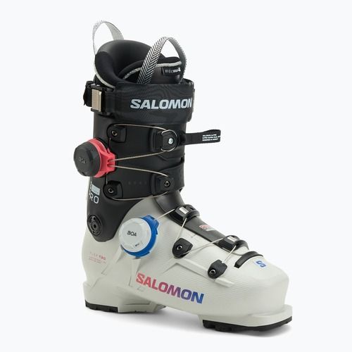 Men's ski boots Salomon S/Pro Supra Dual Boa 130 GW gray aurora/black/race blue