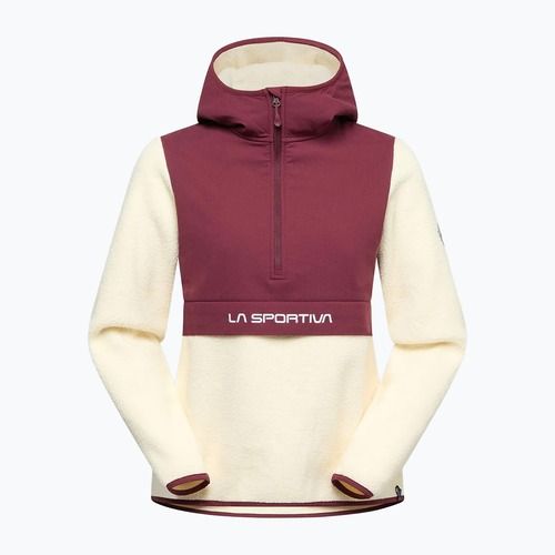 Women's sweatshirt La Sportiva Guidance Sherpa Hoody chalk/redwood