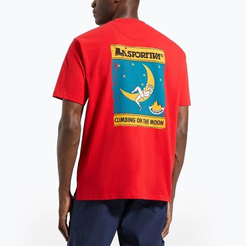 Men's T-shirt La Sportiva Moon Climb mountain red