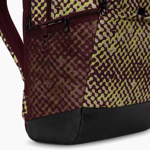 Training backpack Nike Brasilia 9.5 24 l burgundy crush/black/volt