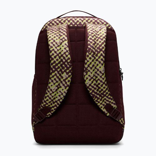 Training backpack Nike Brasilia 9.5 24 l burgundy crush/black/volt