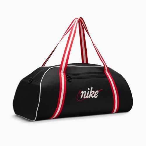 Women's gym bag Nike Gym Club Retro 24 l black/university red/sail