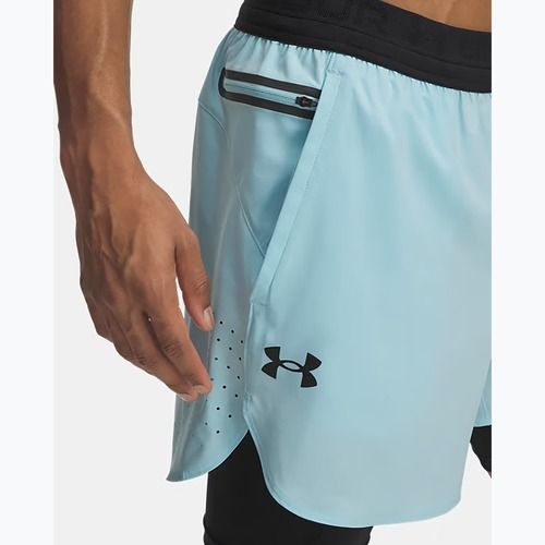 Men's shorts Under Armour Peak Woven 2in1 stream/black