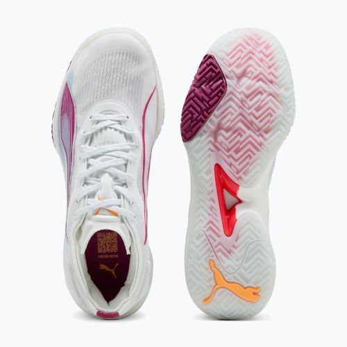 Women's shoes PUMA Accelerate NITRO SQD 4 puma white/berry/lilaccrush/hautetropic/heatfire
