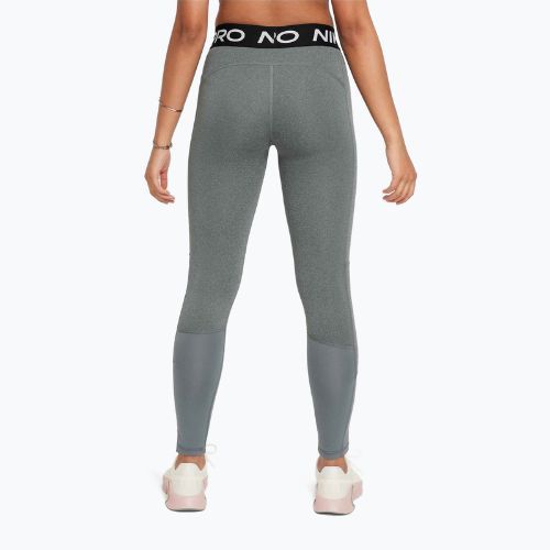 Children's leggings Nike Pro Dri-FIT carbon heather/white