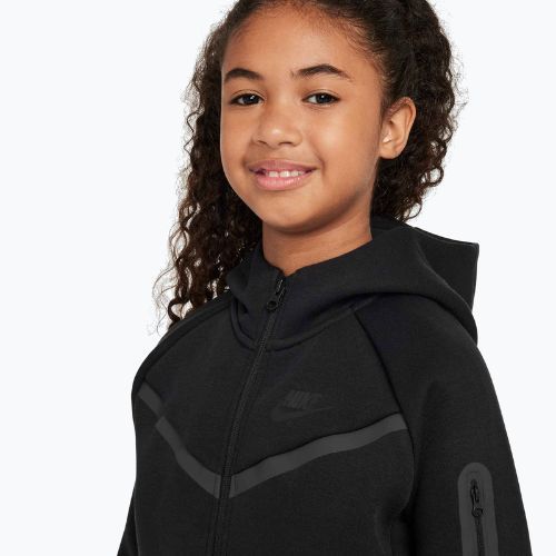 Children's sweatshirt Nike Sportswear Tech Fleece black/black/black
