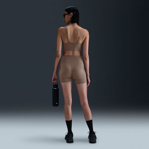 Training bra Nike Alate Medium Support Longline mink brown/white