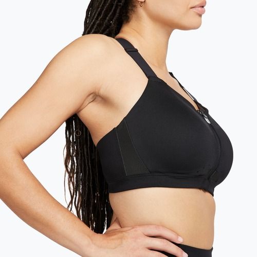 Training bra Nike Alpha High-Support Zip-Front black/black/dark smoke grey/dark smoke grey