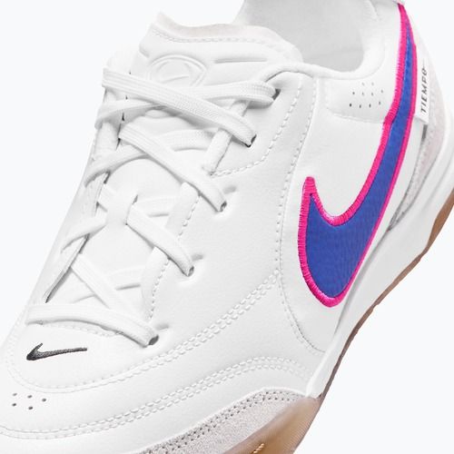 Children's football boots Nike Tiempo Streetgato Jr white/pink blast/racer blue