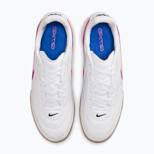 Men's football boots Nike Streetgato white/pink blast/racer blue