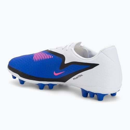 Men's football boots Nike Phantom 6 Low Academy AG racer blue/white/pink blast
