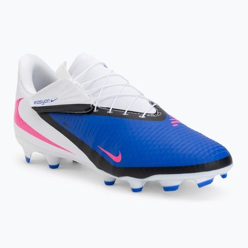 Men's football boots Nike Phantom 6 Low Academy EasyOn FG/MG racer blue/white/pink blast