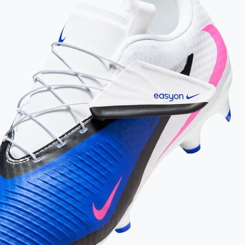 Men's football boots Nike Phantom 6 Low Academy EasyOn FG/MG racer blue/white/pink blast