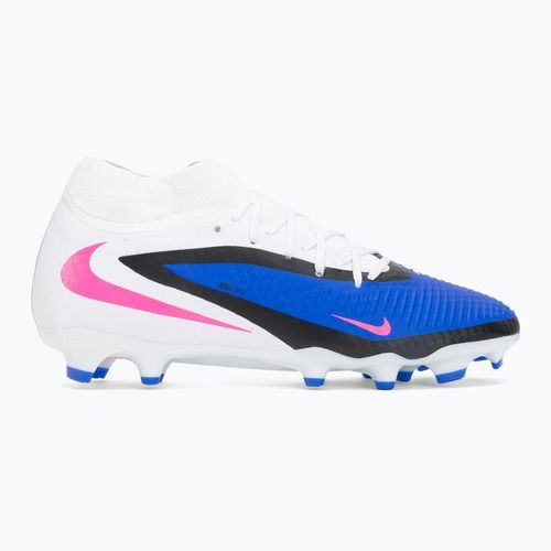 Men's football boots Nike Phantom 6 High Academy FG/MG racer blue/white/pink blast