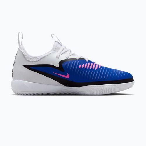 Kidsʼ football boots Nike Jr. Phantom 6 Low Academy IN racer blue/white/pink blast