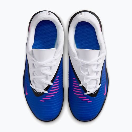 Junior football boots Nike Jr. Phantom 6 Low Club TF racer blue/white/pink blast