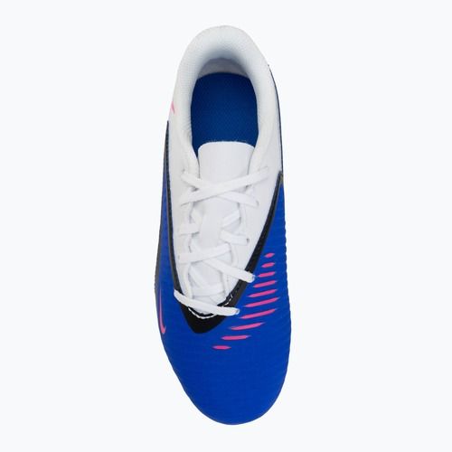 Children's football boots Nike Phantom 6 Low Club MG racer blue/white/pink blast