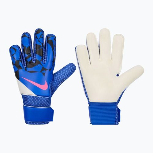 Goalkeeper gloves Nike Match Jr. racer blue/black/pink blast