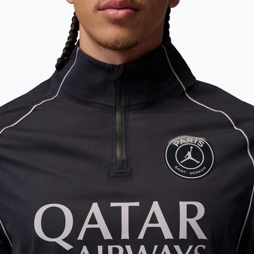 Men's football longsleeve top Nike Paris Saint-Germain Strike Elite SE Aerogami Shell Top black/black/atmosphere grey