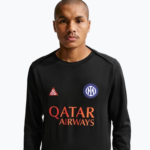 Men's football longsleeve Nike Inter Milan Academy Pro Warm SE black/safety orange