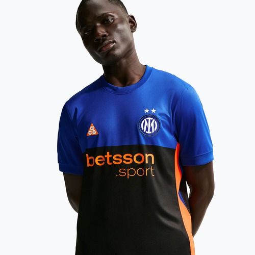 Men's football T-shirt Nike Inter Milan Stadium SE hyper blue/black/safety orange