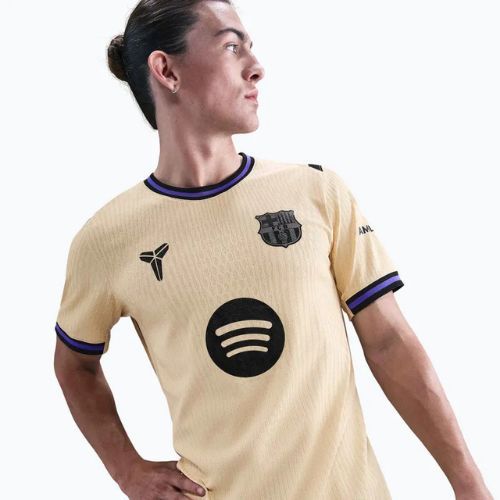 Men's football T-shirt Nike FC Barcelona 2025/26 Match Away team gold/team gold/persian violet/black