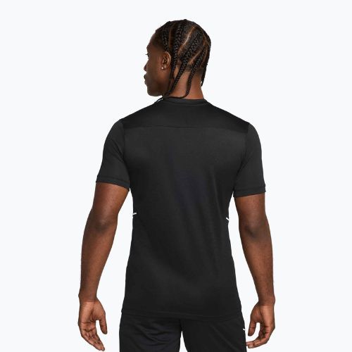 Men's football T-shirt Nike Academy Dri-Fit black/black/white/white